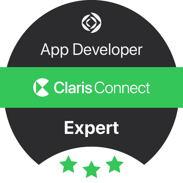 App Developer — Claris Connect (Expert) certification badge