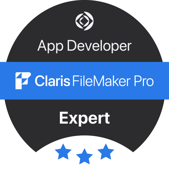 App Developer — FileMaker Pro (Expert) certification badge